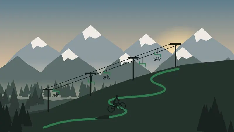 Illustration for Kravara Bike Park, bike park in Greece